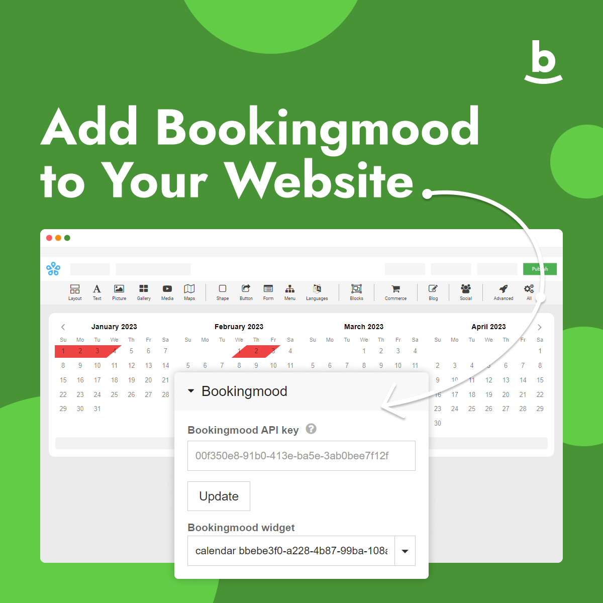 Adicionar Bookingmood ao site